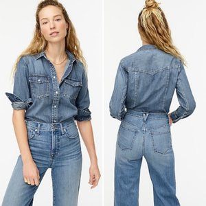 J. Crew Blue Chambray Button Up Shirt